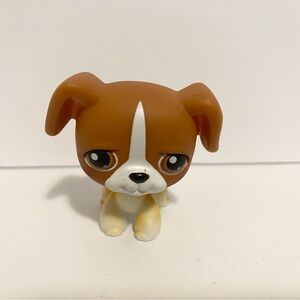 LPS Boxer Littlest Pet Shop 25 Puppy Dog Vintage Toy Figure Y2K 2000s